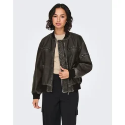 Sale Dame Halli Oversized Bomberjakke Sort Dame Jakker Og Frakker·Jakker Og Frakker