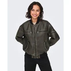 Sale Dame Halli Oversized Bomberjakke Sort Dame Jakker Og Frakker·Jakker Og Frakker