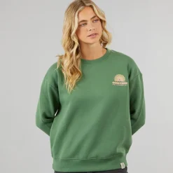 Online Dame Happiness Sweatshirts kakigrøn Dame Hættetrøjer Og Sweatshirts·Sweatshirts