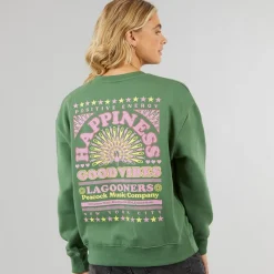 Online Dame Happiness Sweatshirts kakigrøn Dame Hættetrøjer Og Sweatshirts·Sweatshirts