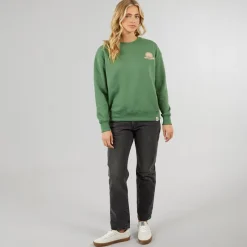 Online Dame Happiness Sweatshirts kakigrøn Dame Hættetrøjer Og Sweatshirts·Sweatshirts