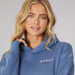 New Dame Harmy Hættetrøje Denim Blå Dame Hættetrøjer Og Sweatshirts·Hættetrøjer