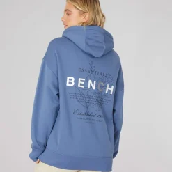 New Dame Harmy Hættetrøje Denim Blå Dame Hættetrøjer Og Sweatshirts·Hættetrøjer