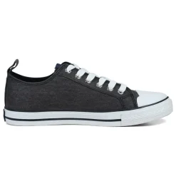 Online Dame Houston II Lærredgummisko Sort Dame Sneakers|Sneakers