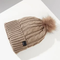 Dame Ivanna Hue med Kvaster Mørk Taupe Dame Kasketter Og Hatte