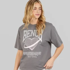 New Dame Jilen T-shirt Charcoal Dame Overdele·T-Shirts|Overdele·Overdele