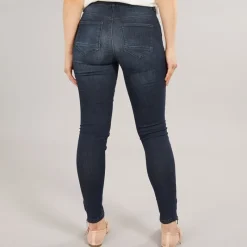 Outlet Dame Kendell Ankel Længde Slim Jeans Mørkeblå Denim Dame Jeans, Bukser Og Leggings·Skinny Jeans|Jeans, Bukser Og Leggings·Jeans