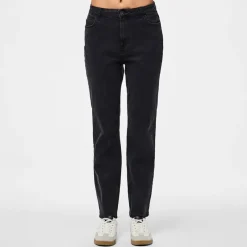 Outlet Dame Kesia Mom Jeans Black Denim Dame Jeans, Bukser Og Leggings·Jeans