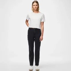 Outlet Dame Kesia Mom Jeans Black Denim Dame Jeans, Bukser Og Leggings·Jeans