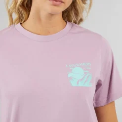 Hot Dame Kidwelly T-shirt Støvet malva Dame Overdele·T-Shirts|Overdele·Overdele