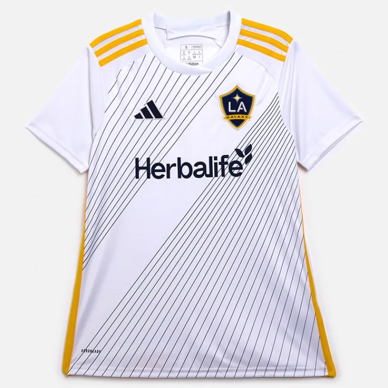 New Dame LA Galaxy 24/25 Hjemme trøje Hvid/Dark Blue Dame Træning|Overdele