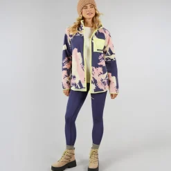 Hot Dame Lake District Lyn Gennem Fleece Jakke Multi Dame Jakker Og Frakker·Fleecetøj|Hættetrøjer Og Sweatshirts·Fleecetøj