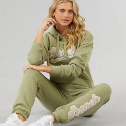 Best Dame Levine Tracksuit Vasket Khaki Dame Træningsdragter Og Joggingbukser·Træningssæt