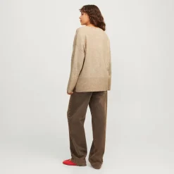 Clearance Dame Lucca V-hals Trøje Peyote Dame Trøjer Og Cardigans·Trøjer