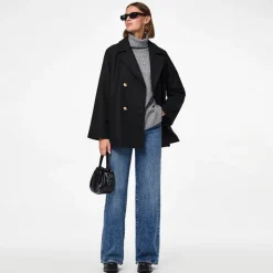 Clearance Dame Marbel Jakker Sort Dame Jakker Og Frakker·Jakker Og Frakker