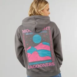 Dame Måneskin Hættetrøje Koksgrå Dame Hættetrøjer Og Sweatshirts·Hættetrøjer