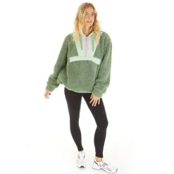 Discount Dame Myla Fleecetøj Grøn Dame Hættetrøjer Og Sweatshirts·Hættetrøjer|Jakker Og Frakker·Fleecetøj