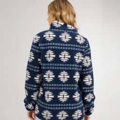 Outlet Dame Navo Borg Fleece Navy Dame Jakker Og Frakker·Fleecetøj|Hættetrøjer Og Sweatshirts·Fleecetøj