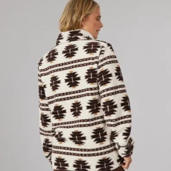 Clearance Dame Navo Borg Fleece Vinter Hvid Dame Jakker Og Frakker·Fleecetøj|Hættetrøjer Og Sweatshirts·Fleecetøj