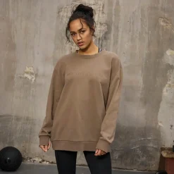 Dame Oversized Crew Neck Sweatshirt Fossil Dame Hættetrøjer Og Sweatshirts·Sweatshirts