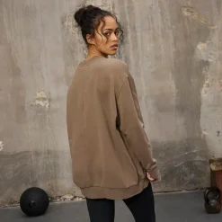 Dame Oversized Crew Neck Sweatshirt Fossil Dame Hættetrøjer Og Sweatshirts·Sweatshirts