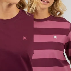 New Dame Oxbow 2 Pak T-shirts Blomme/​Rosebud Dame Overdele·T-Shirts