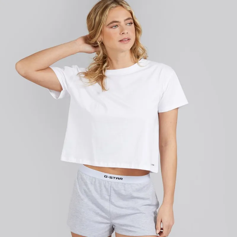 Discount Dame pyjamas sæt Bright White/Light Grey Marl Dame Undertøj, Sokker Og Nattøj·Nattøj