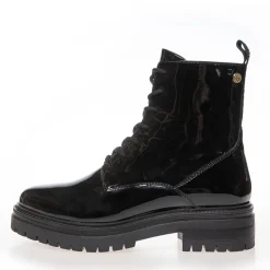 Dame Rocka Laze Støvler 0011 Sort Lak Dame Støvler|Støvler