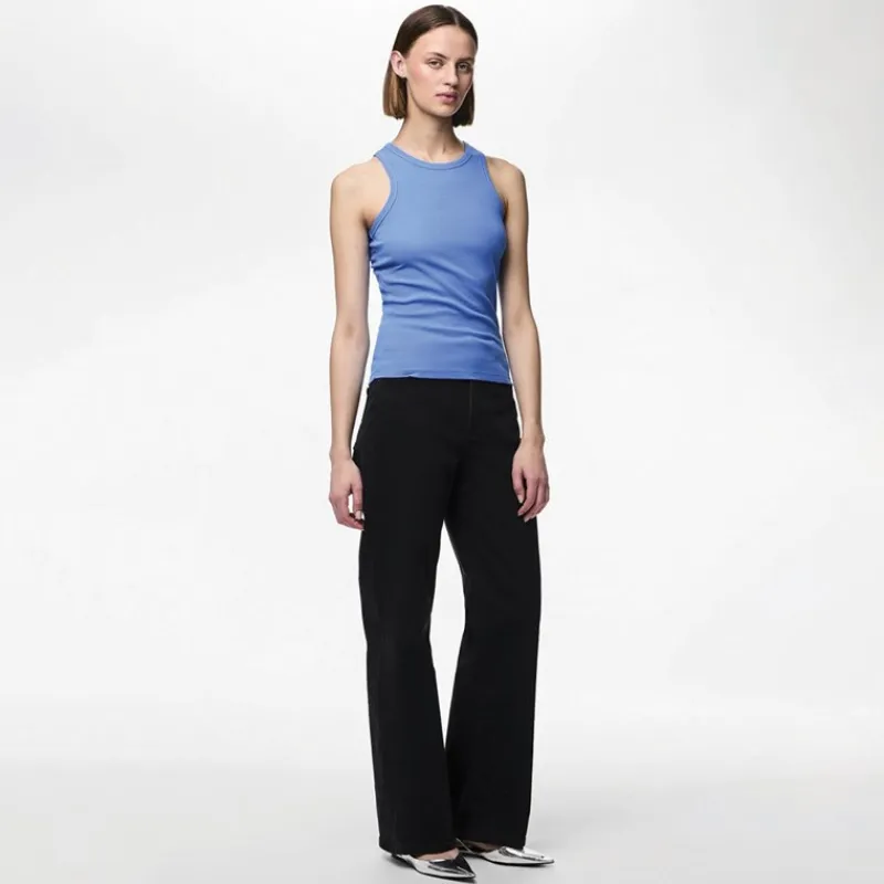 Sale Dame Ruka Boxer Tanktop Fransk Blå Dame Overdele·Veste|Overdele·T-Shirts