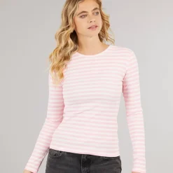 Dame Ruka Langærmet Top Roseate Spoonbill Dame Overdele·T-Shirts|Overdele·Overdele