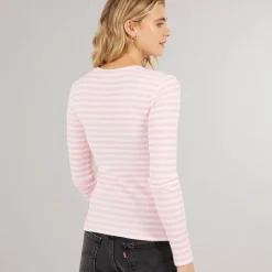 Dame Ruka Langærmet Top Roseate Spoonbill Dame Overdele·T-Shirts|Overdele·Overdele