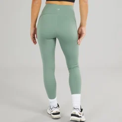 Outlet Dame Sleek NBDry Lomme Højtaljede Tætsiddende Leggings Mørk Enebær Dame Sport Træningsbukser|Træning