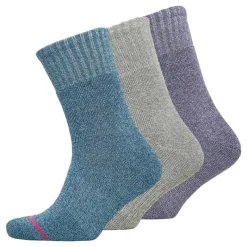 Sale Dames Sokker Thermal Crew 3-pak Lys Lila/​Mellemgrå/​Blå Vask/​Mellem Lilla Dame Udendørs|Multipakker·Sokker