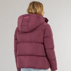 Online Dame St Austell Kort Dunjakke Burgundy Dame Jakker Og Frakker·Jakker Og Frakker