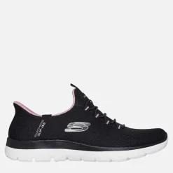 Best Dame Summits Drømmesøger Slip-In Sneakers Black & Purple/​Mauve Dame Sneakers|Sneakers