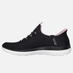 Best Dame Summits Drømmesøger Slip-In Sneakers Black & Purple/​Mauve Dame Sneakers|Sneakers