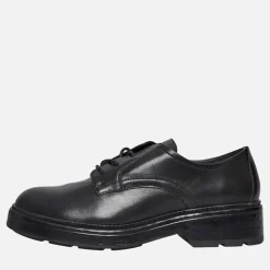 Hot Dame Swelen Chunky Oxford Sko Sort Dame Sko|Sko