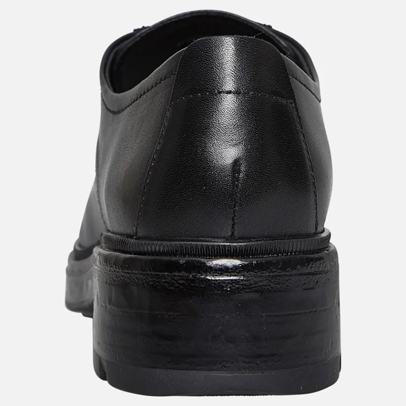 Hot Dame Swelen Chunky Oxford Sko Sort Dame Sko|Sko
