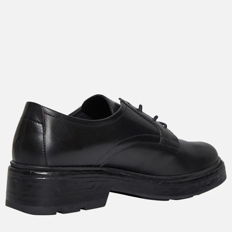 Hot Dame Swelen Chunky Oxford Sko Sort Dame Sko|Sko