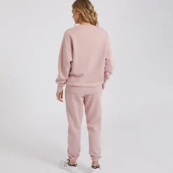 Dametøj Dera Træningssæt Vasket Mørk Rosa Dame Træningsdragter Og Joggingbukser·Træningssæt
