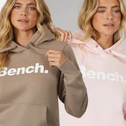 Clearance Dame To Pak Hættetrøjer Lys Pink Mørk Taupe Dame Hættetrøjer Og Sweatshirts·Hættetrøjer