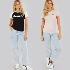 Clearance Dame To Pakke T-Shirts Sort Lyserød Dame Multipakker·Overdele|Overdele·T-Shirts