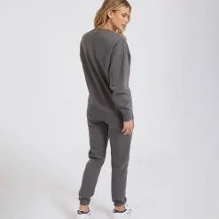 Sale Dame Tracksuit Vasket Antracit Dame Træningsdragter Og Joggingbukser·Træningssæt