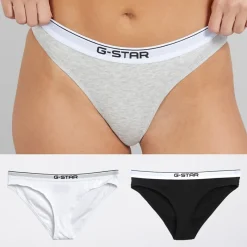 Discount Dame tre pak hipster trusser Light Grey Marl/​Bright White/​Sort Dame Multipakker·Undertøj|Undertøj, Sokker Og Nattøj·Undertøj