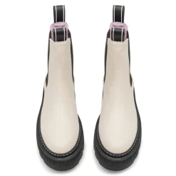 Discount Dame Trixy Læderstøvler Off White Dame Støvler|Støvler