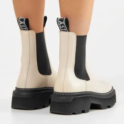 Discount Dame Trixy Læderstøvler Off White Dame Støvler|Støvler