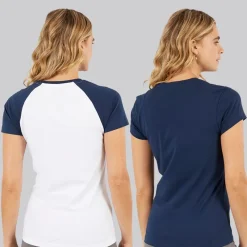 Online Dame T-shirts Nerissa Topak Hvid/​Blå Dame Multipakker·Overdele|Overdele·T-Shirts