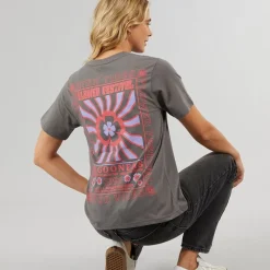 Best Damskie Birds T-shirty Ciemny grafit Dame Overdele·T-Shirts|Overdele·Overdele