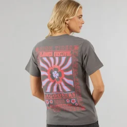 Best Damskie Birds T-shirty Ciemny grafit Dame Overdele·T-Shirts|Overdele·Overdele