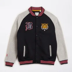 Best Drenge Baseball Bomber Jakke Navy/​Lys Grå Mélange Hættetrøjer Og Sweatshirts|Jakker Og Frakker